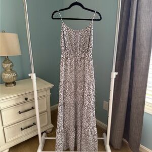 Michael Kors Black and White Maxi Dress